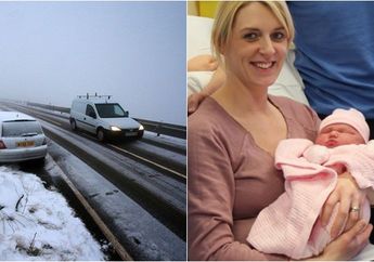 Akibat Suhu Dingin Ekstrem, Seorang Ibu Lahirkan Bayi di Jalanan Bersalju