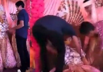 Terungkap, Inilah Kisah Sebenarnya di Balik Mempelai Wanita Pingsan Dipeluk Tamu Pria