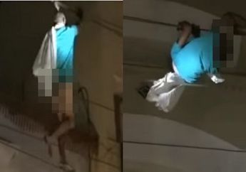 Kabur dari Rumah Sakit, Seorang Pria Tua Bergelantungan di Kabel Listrik Seperti Orang Gila
