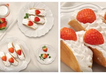 Resep Kilat Pancake Krim Isi Strawberi, Gampang dan Cepat