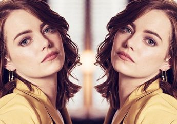 Kenakan Tuxedo, Penampilan Manis Emma Stone Mencuri Perhatian di Red Carpet Piala Oscar 2018