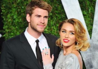 Oscar 2018, Miley Cyrus Tampil Cantik dan Manis Bersama Liam Hemsworth