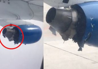 Penumpang Menangis Ketakutan Melihat Mesin Pesawat Rusak dan Meledak di Udara
