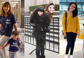 Gaya Imut dan Menggemaskan Gempita, Bilqis dan Arsy dengan Kebaya Batik Kekinian