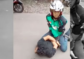 Pengojek Online Semarang Sukses Bekuk Jambret, Aksi Superheronya Viral