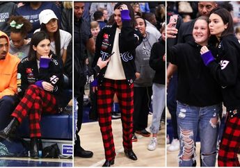 Nonton Pertandingan, Gaya Fashion Kendall Jenner Jadi Sorotan dengan Jaket Branded Pembalap Harga Fantastis! 