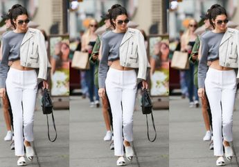 Gaya Kasual Kendall Jenner Bersama Crop Top Ini Cocok deh Buat Hangout Bareng Temanmu