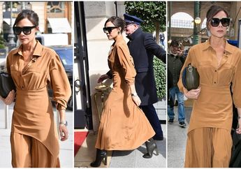 Tiba di Paris, Gaya Fashion Victoria Beckham yang Stylish Elegan Jadi Sorotan, Stunning banget! 