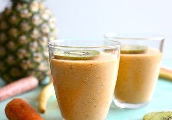 Lengkapi Asupan Vitamin A dan C Kamu dengan Smoothie Nanas-Wortel
