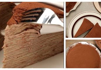 Cukup Digoreng Pakai Mentega, Yuk Bikin Cake Crepe Tiramisu!