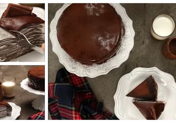 Mau Makan Kue Tapi Nggak Mau Ribet? Bikin Chocolate Crepe Cake Saja!