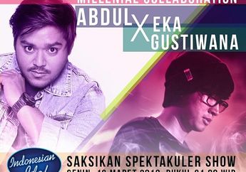 Abdul dan Eka Gustiwana Kolaborasi di Panggung Spektakuler Show Indonesian Idol