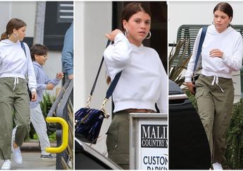 Gaya Kasual Sporty ala Selebritis Hollywood Sofia Richie dengan Celana Cargo yang Curi Perhatian Paparazzi