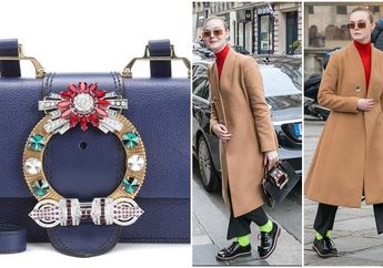 Jalan Kaki di Kota Paris, Kaos Kaki Warna Hijau Stabilo Jadi Fashion Statement Pilihan Elle Fanning