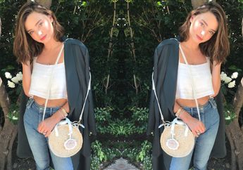Hamil Anak Kedua, Miranda Kerr Pamer Perut dengan Overall Denim, Lihat yuk!