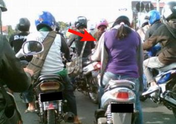 Unggahan Pria Ini Buat Pengendara Motor Berpikir Dua Kali Memakai Jaket Terbalik