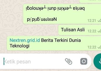 Trik Bikin Teks WhatsApp Terbolak-Balik, Lumayan Buat Jahilin Teman