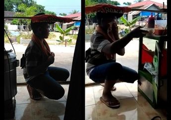Bocah yang Baru Lulus SD Jadi Tukang Bakso Keliling, Videonya Saat Mengelap Keringat Viral