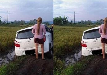 Mobil Nyasar di Jalan Setapak Persawahan, Sang Pengemudi Mengaku Melihat Candi