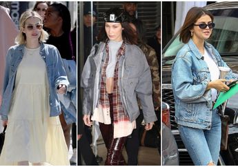 Inspirasi Outfit Jaket Jins ala Selebriti Hollywood, Contek Gaya Mereka yuk!