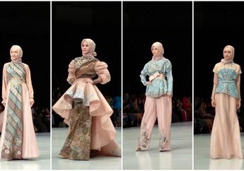 Terinspirasi Batik Jombang, Desainer Gita Orlin Hadirkan Koleksi Busana Hijab Bertema Sekar Jagad di Indonesia Fashion Week 2018