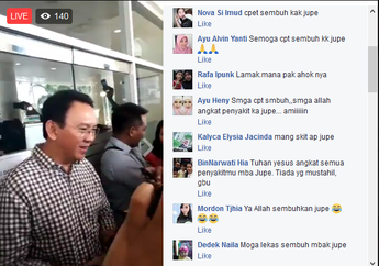Jenguk Lagi! ini yang Dikatakan Ahok Kepada Jupe