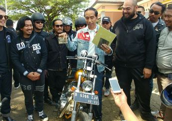 Jokowi Coba Geber Motor Barunya di Sukabumi, Inilah Istimewanya Chopper Karya Anak Bangsa