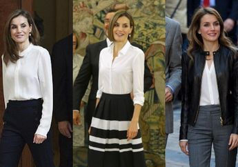 Jauh dari Kata Mahal, Ratu Letizia Buktikan Tetap Bisa Tampil Modis dengan Busana Terjangkau