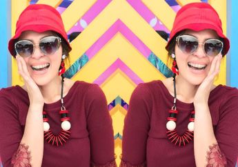 Penampilan Gracia Indri yang Makin Langsing dengan Balutan Dress Bernuansa Tosca, Penasaran?