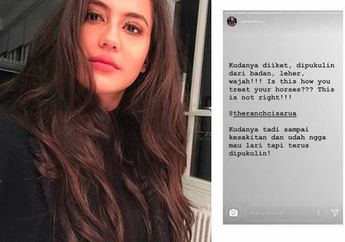 Pevita Pearce Saksikan Kuda Disiksa Sampai Kesakitan Saat Menginap di The Ranch Cisarua