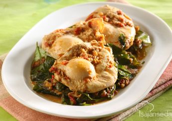 Resep - Telur Pedas Daun Melinjo, Lauk Sederhana Yang Menggigit Lidah