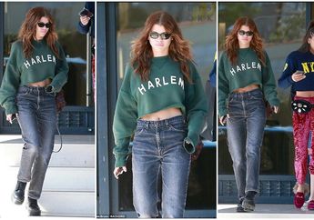 Pamer Perut Rata Langsing, Gaya Rebel Boyish Sofia Richie Curi Perhatian di Los Angeles 