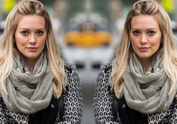 Contek Inspirasi Busana Tabrak Motif ala Hilary Duff yuk, Fashionable Banget loh!