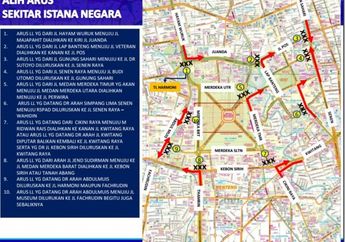 Selain Balai Kota, Buruh Juga Kepung Istana, Ini Peta Pengalihan Lalu Lintas di Sekitar Istana