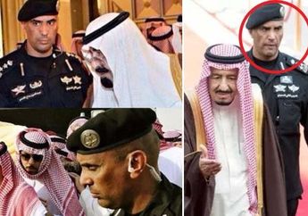 Ah King Salman Tidak Didampingi Pangeran Ganteng, Tapi Cowok Botak Ini yang Deket Raja!
