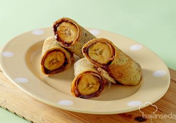Resep - Crepe Pisang Gulung Cokelat Camilan Saat Santai