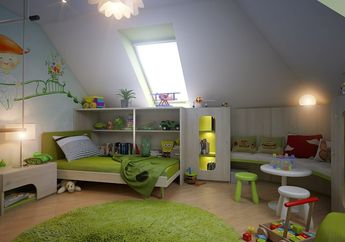 Biar Betah, Sulap Loteng Jadi Kamar Anak Yang Menggemaskan