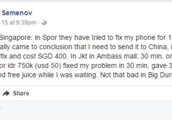 Fakta, Tukang Servis Hape di Mal Ambasador Lebih Jago dari Teknisi Singapura