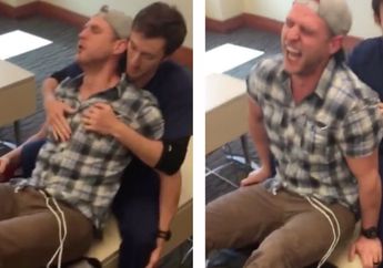 Jangan Remehkan Wanita, Pria Ini Kejang-Kejang Saat Ingin Rasakan Sakitnya Melahirkan di Alat Simulasi