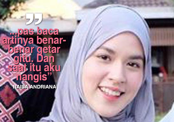 Hati Raisa Bergetar Sampai Meneteskan Airmata dan Membuat Hati Tentram Saat membaca Ini...