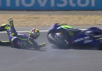 Tragis! Ngotot Ingin Juara Valentino Rossi Malah Tersungkur, Ini Hasil Lomba MotoGP Sirkuit Le Mans Prancis
