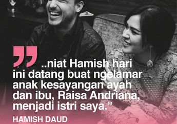 Bait Romantis Hamish Daud di Pertunangannya dengan Raisa Andriana