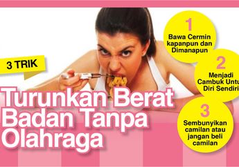 Mau Diet Tanpa Olahraga? 3 Hal Ini Akan Sangat Membantu