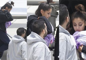 Turun dari Sebuah Jet Pribadi, Begini Ekspresi Ariana Grande Pasca Insiden Bom