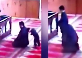 Inikah Ayah Paling Sabar Sedunia? Ketika Video Pria Salat Dibahas Media Inggris