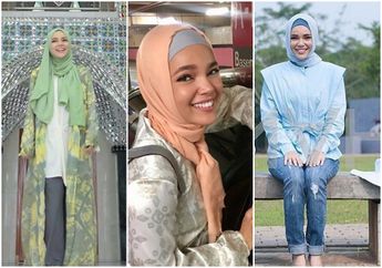 Simpel dan Cantik, Contek Sederhananya Gaya Hijab Santun Dewi Sandra