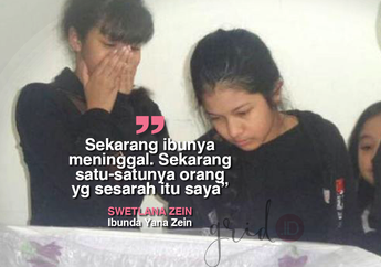 Bercerita Kenangan Bersama, Anak Yana Zein Tak Kuasa Menahan Tangis