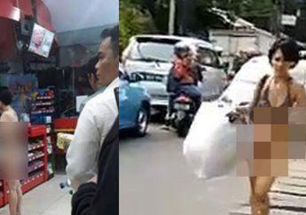 Waduh, Kejiwaan Wanita Bertelanjang Dada dicek RS Polri Kramatjati... Hasilnya Apa Ya?