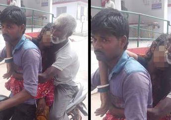 Wanita ini Dikira Tidur Saat Membonceng Motor, Astaga, Fakta Sesungguhnya Bikin Netizen Menangis