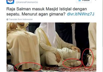 Netizen Bereaksi! Rombongan King Salman Sholat Masih Pakai Sepatu